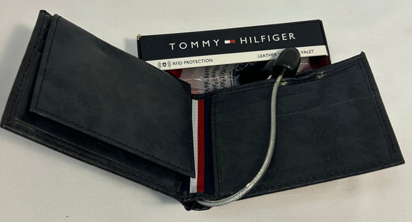 RFID Wallet, Navy Leather, New in Gift Box