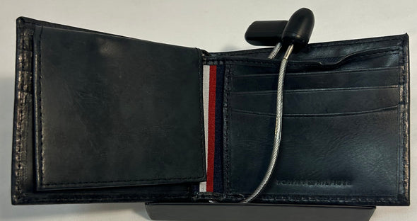 RFID Wallet, Navy Leather, New in Gift Box