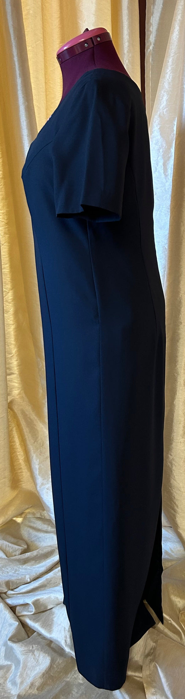 2-Piece Designer Brand Maxi Dress Jacket Ensemble, Size 16