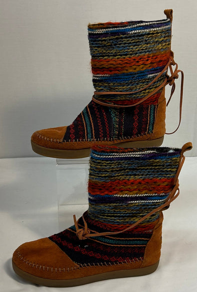 Rainbow Nepal Boots, Size 7.5