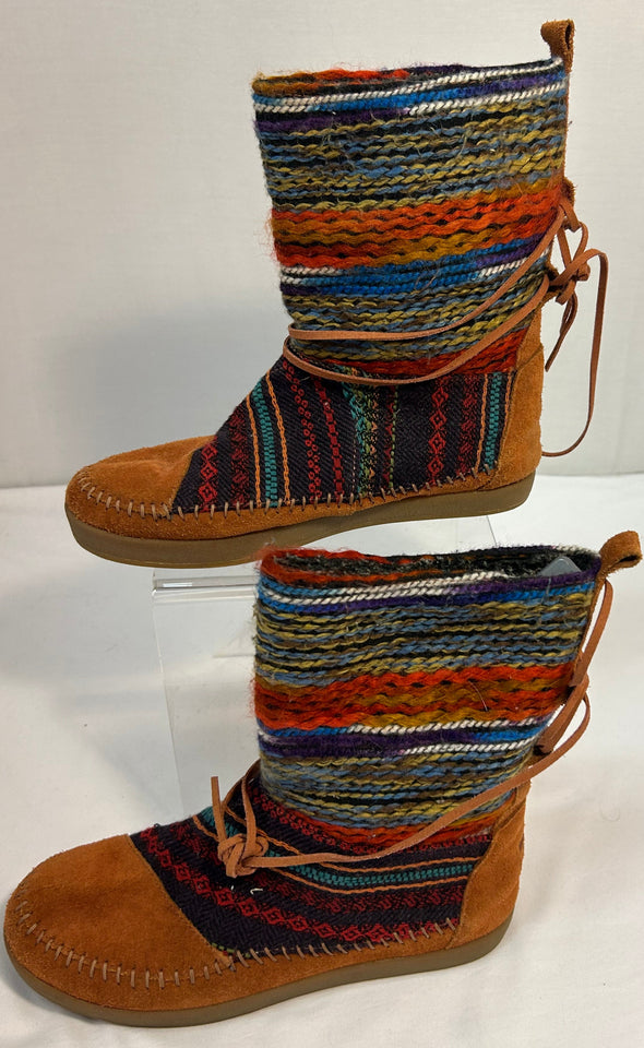 Rainbow Nepal Boots, Size 7.5