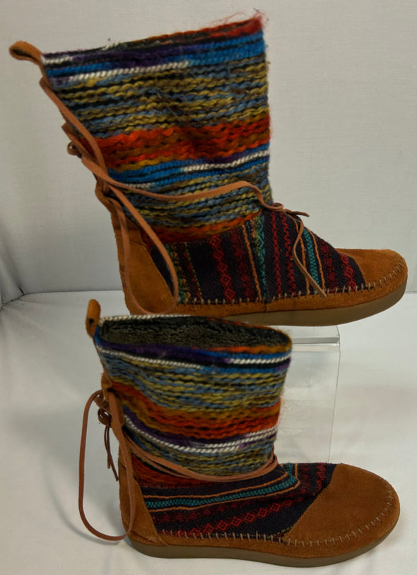 Rainbow Nepal Boots, Size 7.5