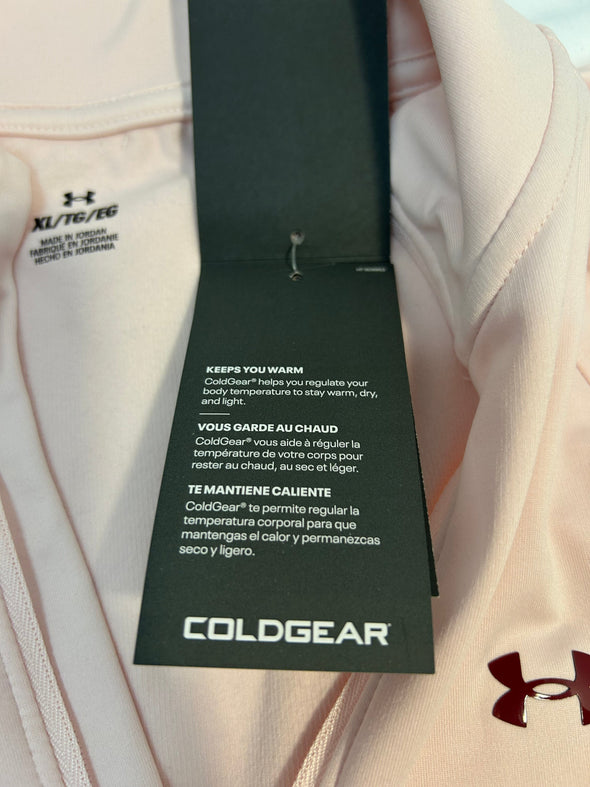 Mock Neck Raglan Sleeve Pullover, Pink, XL