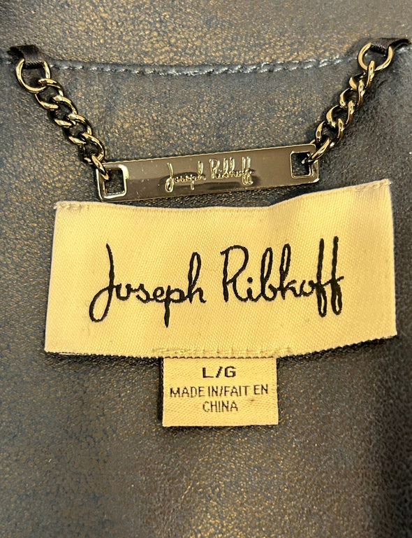 Crop Jacket, Canadian Design Brand, Split Collar, Faux Zipper, LG