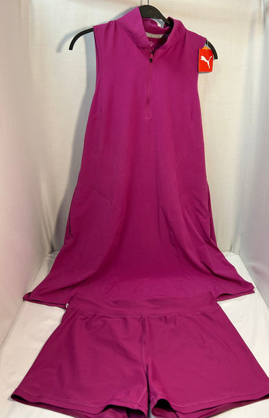 Ladies Dress/Shorts Ensemble, Fuchsia, XL