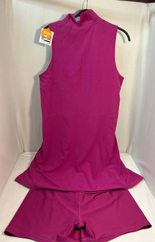 Ladies Dress/Shorts Ensemble, Fuchsia, XL