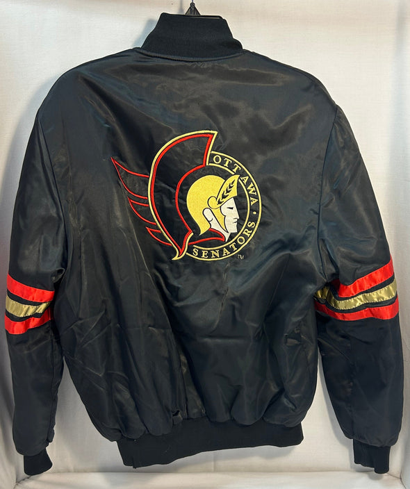 NHL Team Jacket, Black/Red, Men's Size Medium