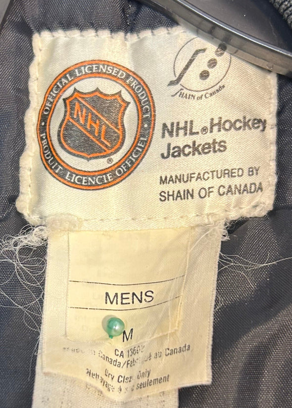 NHL Team Jacket, Black/Red, Men's Size Medium