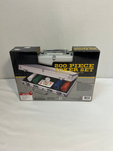 200 Piece Poker Set in Aluminum Carrying Case. New