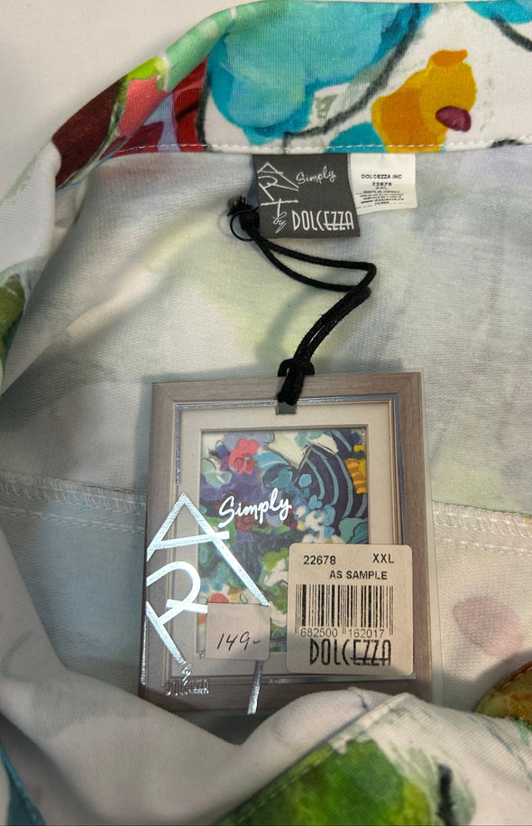 Ladies Designer Brand Multi Colour Bomber Jacket, XXL (fits Smaller)