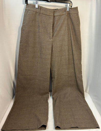 Ladies Trousers, Brown Plaid, Size 14, NEW With Tags,