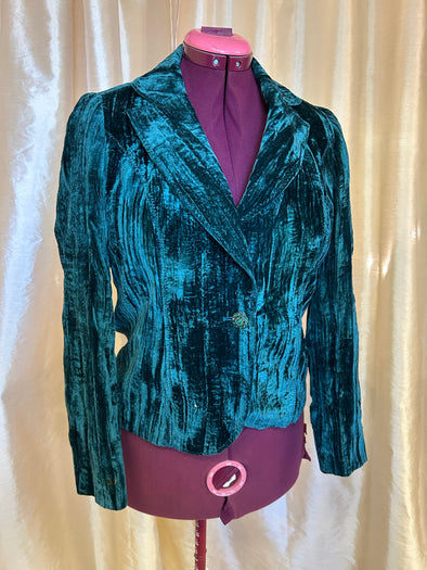 Ladies Blazer, Hunter Green Size 6 Petite,
