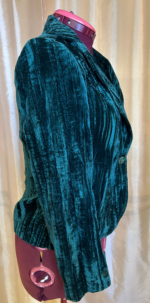 Ladies Blazer, Hunter Green Size 6 Petite,