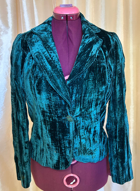 Ladies Blazer, Hunter Green Size 6 Petite,