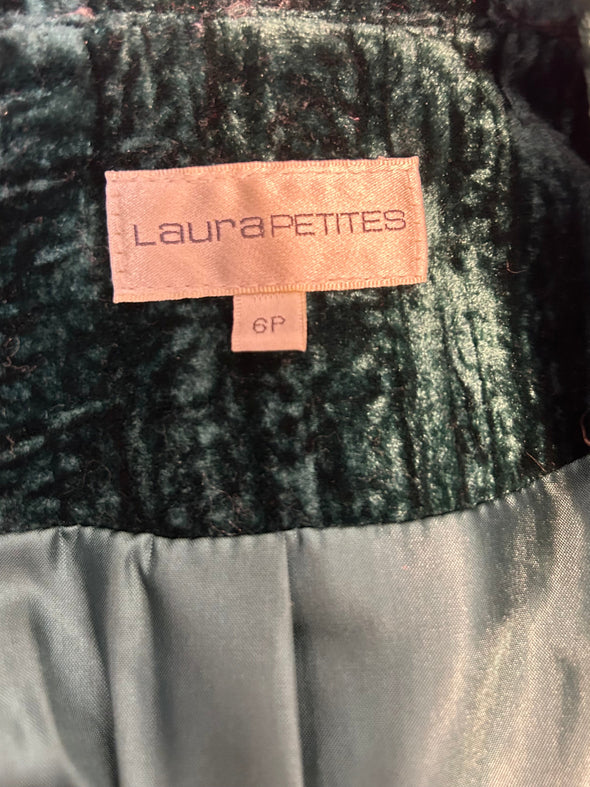 Ladies Blazer, Hunter Green Size 6 Petite,