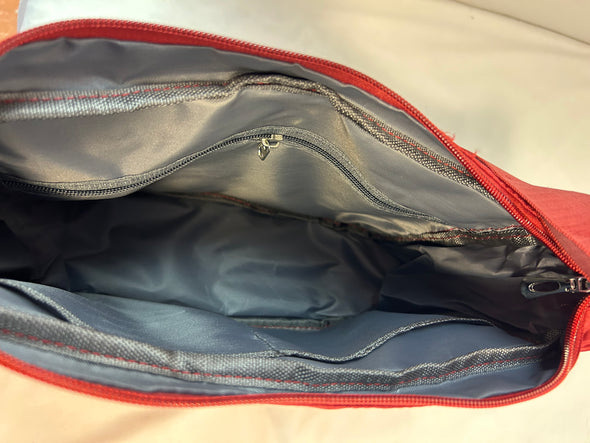 Cross Body Purse, Adjustable Strap, Wine, 13" x 8" NEW