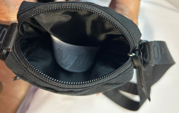 Ladies Cross Body Purse, Black, 5.5" x 7.5", NEW