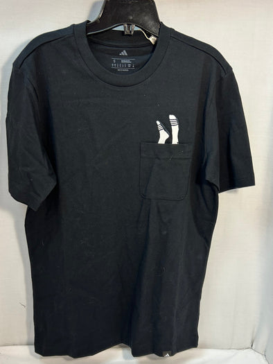 Active Wear T-Shirt, Black With Socks Trim, Small, NEW