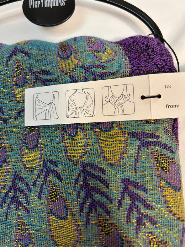 Beautiful Pashmina, Purple, 27.2 x 70.9