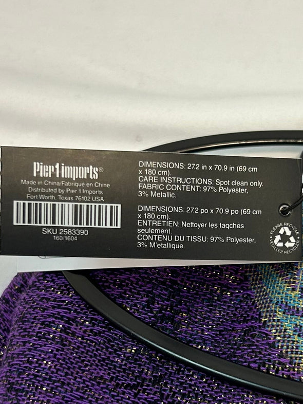 Beautiful Pashmina, Purple, 27.2 x 70.9