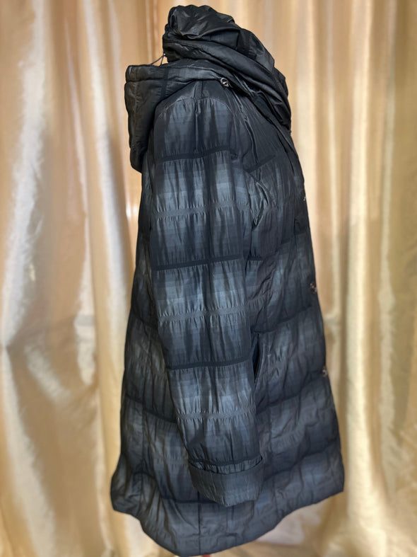 Ladies Lined Lightweight Winter Coat, Black, Size 16,