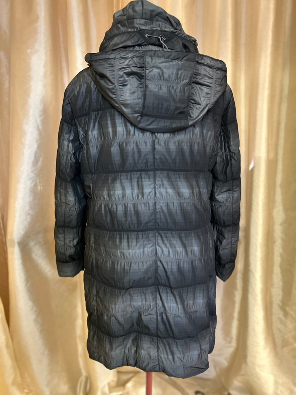 Ladies Lined Lightweight Winter Coat, Black, Size 16,