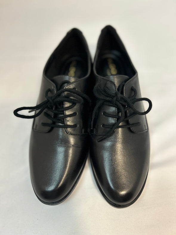 Men's Lace-Up Dress Shoes, Black, Size 7, NEW