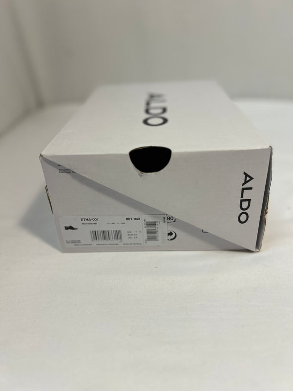 Men's Lace-Up Dress Shoes, Black, Size 7, NEW