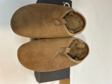 Ladies Mule Slippers, Beige, Previously Loved, Size 5