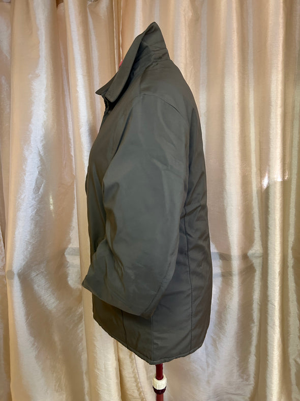 Ladies Windbreaker Jacket, Green, Size Medium,