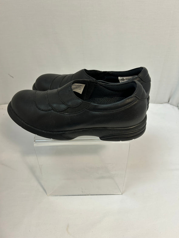 Women's Featherlike Walking Safety Shoes, Black, Size 8.5,