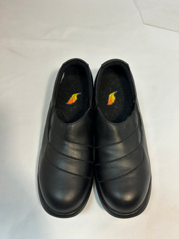 Women's Featherlike Walking Safety Shoes, Black, Size 8.5,