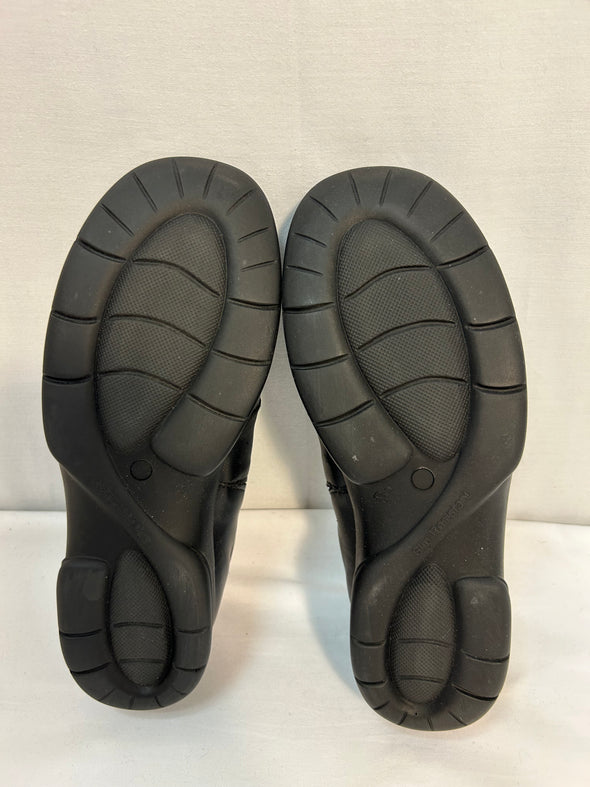 Women's Featherlike Walking Safety Shoes, Black, Size 8.5,