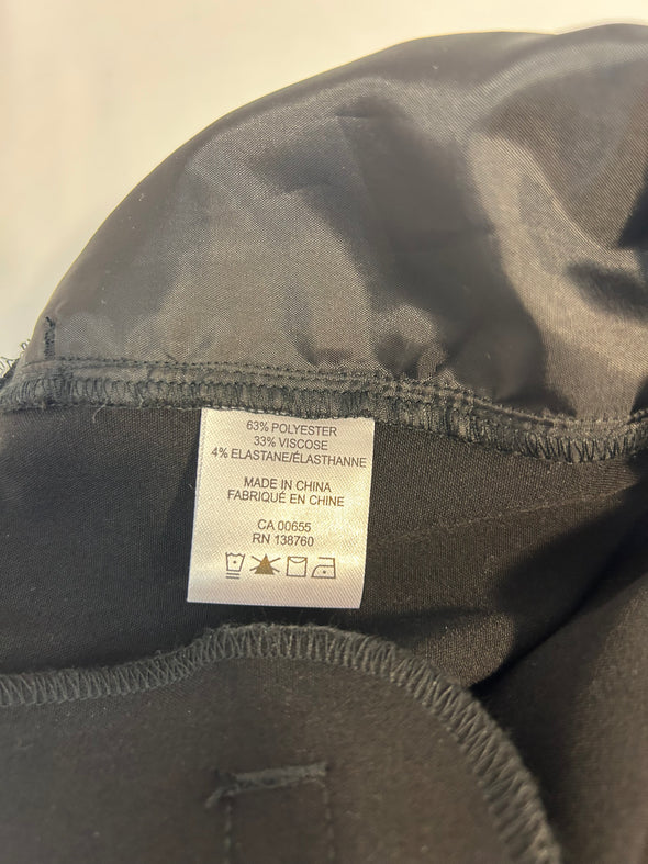 Women's Pants, Black, XL, 65% Poly/33% Viscose/4% Elastane