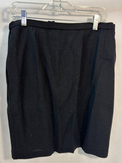 Lined Pure Wool Black Skirt Size 16, NEW