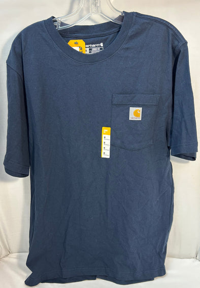 Short Sleeve T-Shirt, Navy, Medium, 100% Cotton