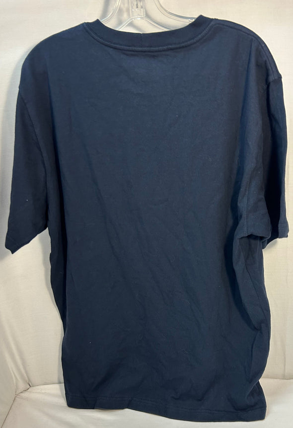 Short Sleeve T-Shirt, Navy, Medium, 100% Cotton