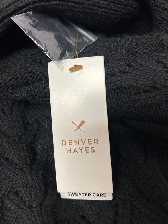 Ladies Turtle Neck Pullover Sweater, Black, XL, NEW