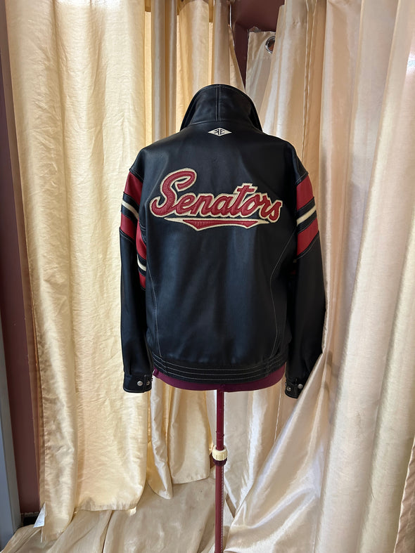 Men's NHL Team Jacket, Team Logo, Black/Red,