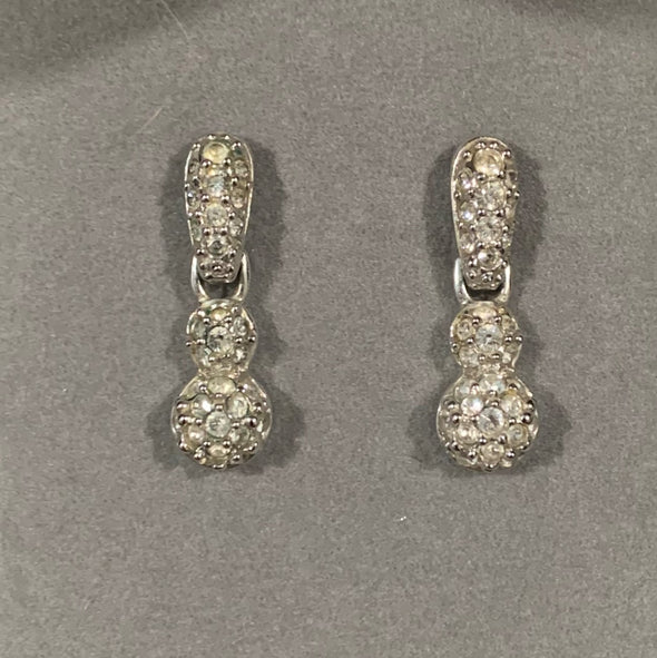 Swan Signed Swarovski Crystal Earrings