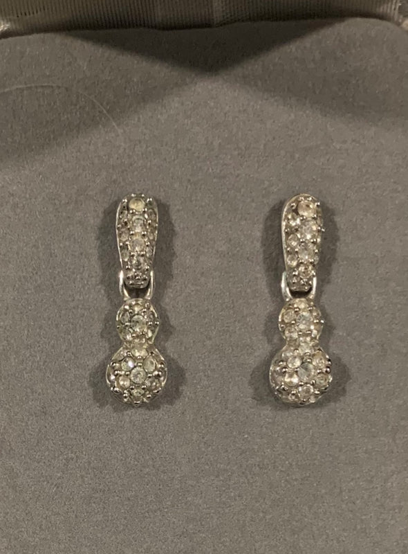 Swan Signed Swarovski Crystal Earrings