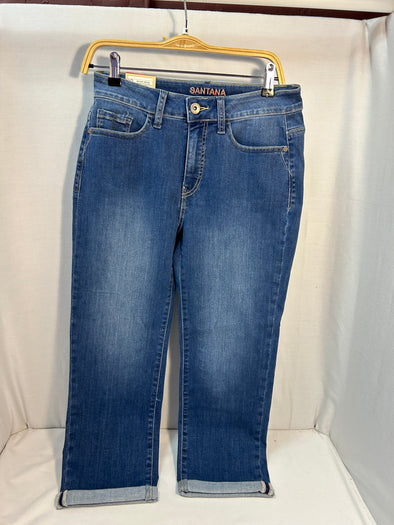 Ladies Denim Jeans, Navy, Size 8, Cotton/Rayon, NEW