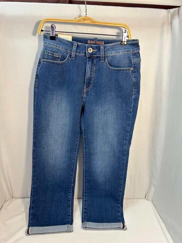 Ladies Denim Jeans, Navy, Size 8, Cotton/Rayon, NEW