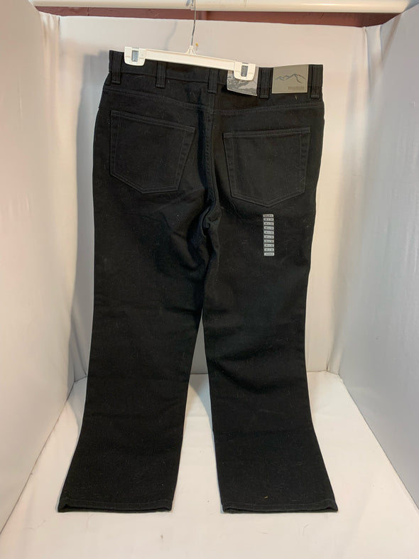 Men's Straight Fit Denim Jeans 36/32, Black, NEW