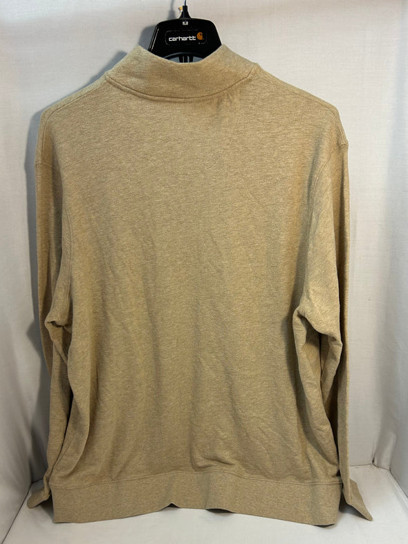 4 Button Front Henley Men’s Top, Beige, Size XL, New