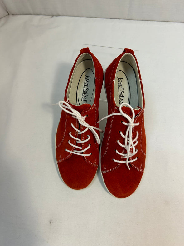 Ladies Running/Walking Shoes, Red/White. Size 36