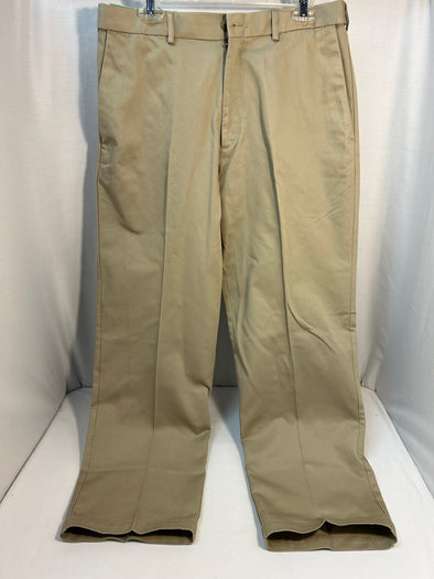 Men’s Khaki Pants, Taupe, Size 34/31, 100% Cotton