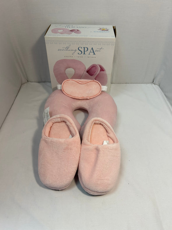 3 Piece Soothing Spa Set, Pink, NEW