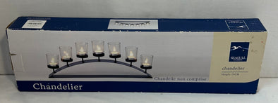 Metal Votive Candle Holder With 7 Glass Votives