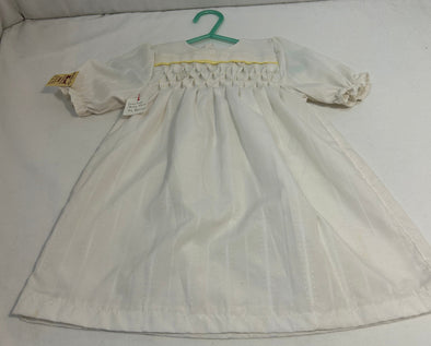 Vintage Smocked Infant Girl's Dress, Size 12 Months,